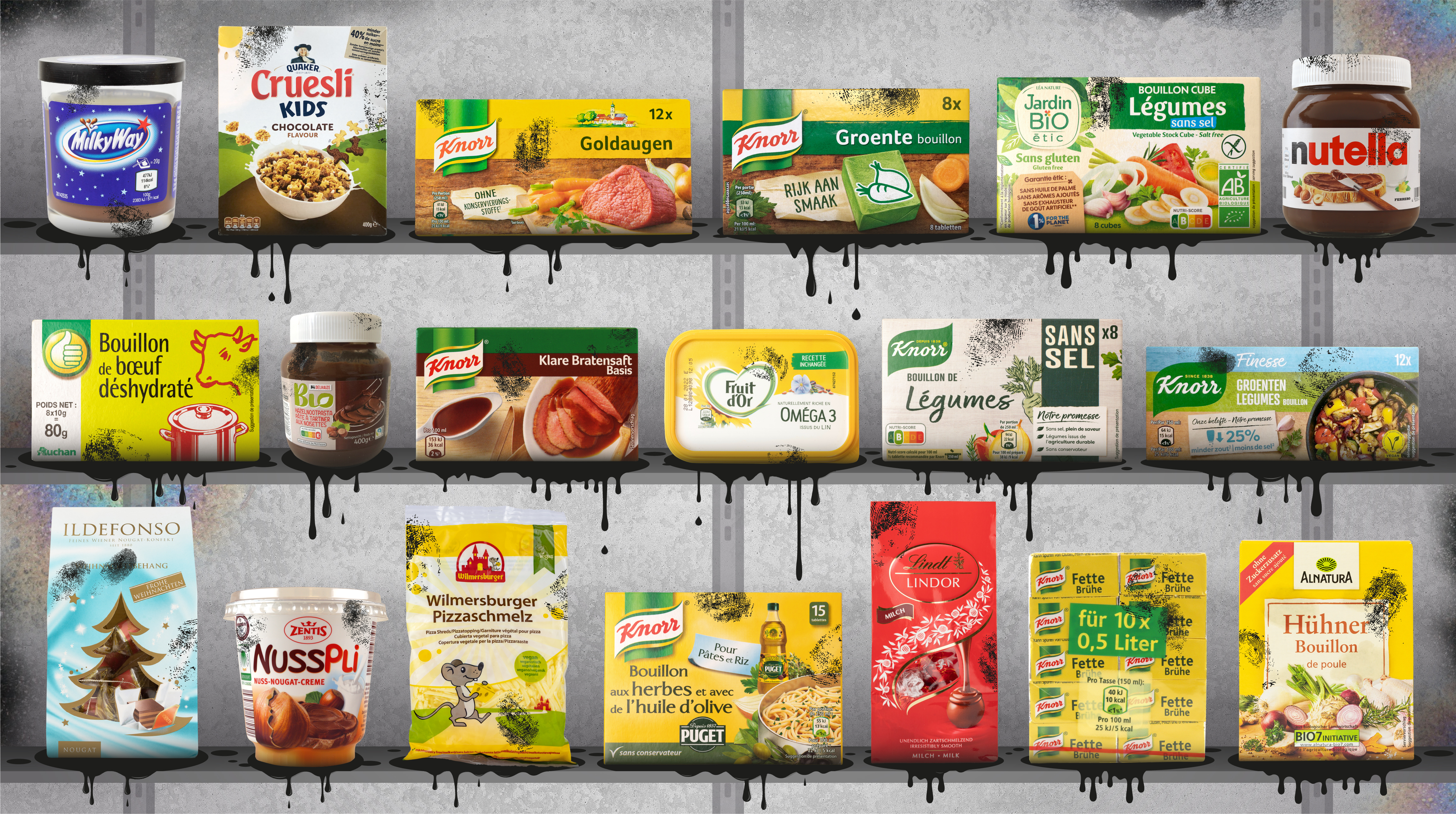 19 products have been found to contain the particularly dangerous aromatic mineral oils (MOAH). 
