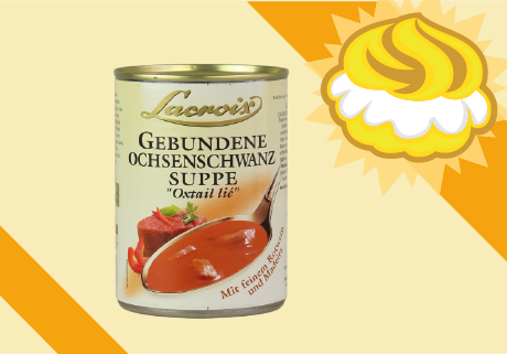 Goldener-Windbeutel-Kandidat Lacroix Gebundene Ochsenschwanzsuppe