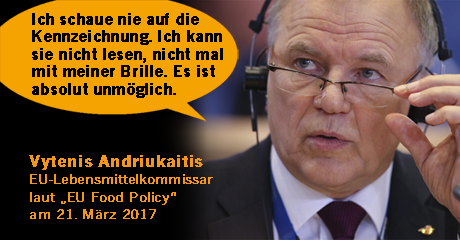 Jetzt unterzeichnen: Schluss mit unleserlichen Zutatenlisten!