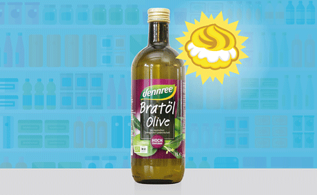 Bratöl Olive von Dennree - Kandidat für den Goldenen Windbeutel 2018