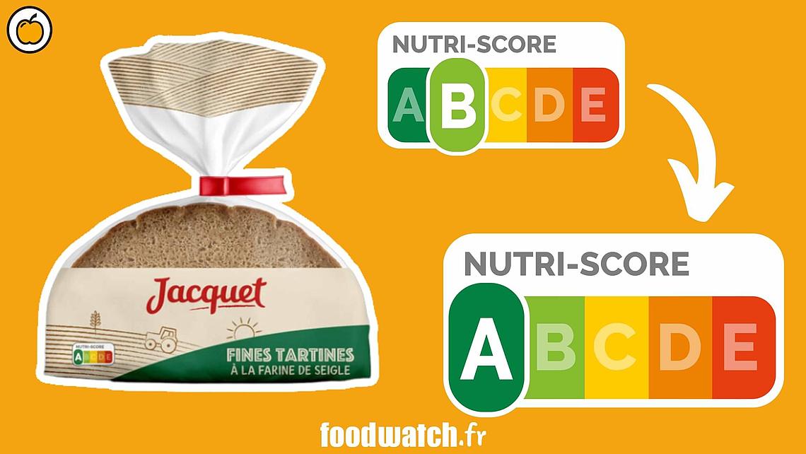 pain jacquet complet nutriscore