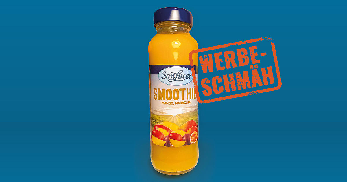 San Lucar Smoothie „Mango Maracuja“ vor allem aus Apfel | FW AT