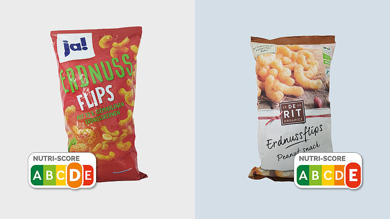 Im Vergleich sind ja! Erdnussflips und De Rit