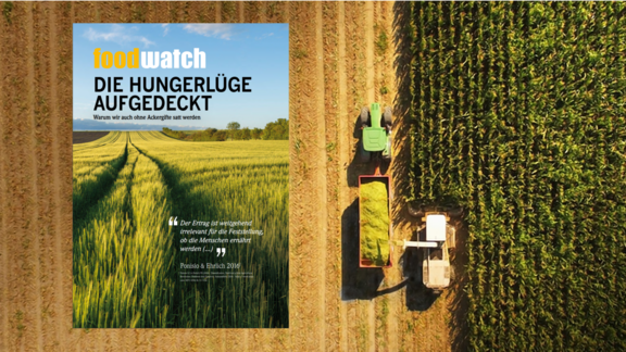 Cover des Reports "Hungerlüge aufgedeckt"