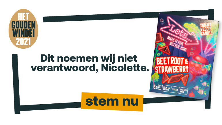 Veggie Candy Let's | Gouden Windei 2021 | Stem Nu!: Foodwatch Nl